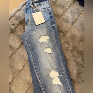 New distressed jeans